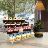 Présentoir Acrylique Trapézoïdal Multi-Niveaux – présentation buffet anniversaire et baptême