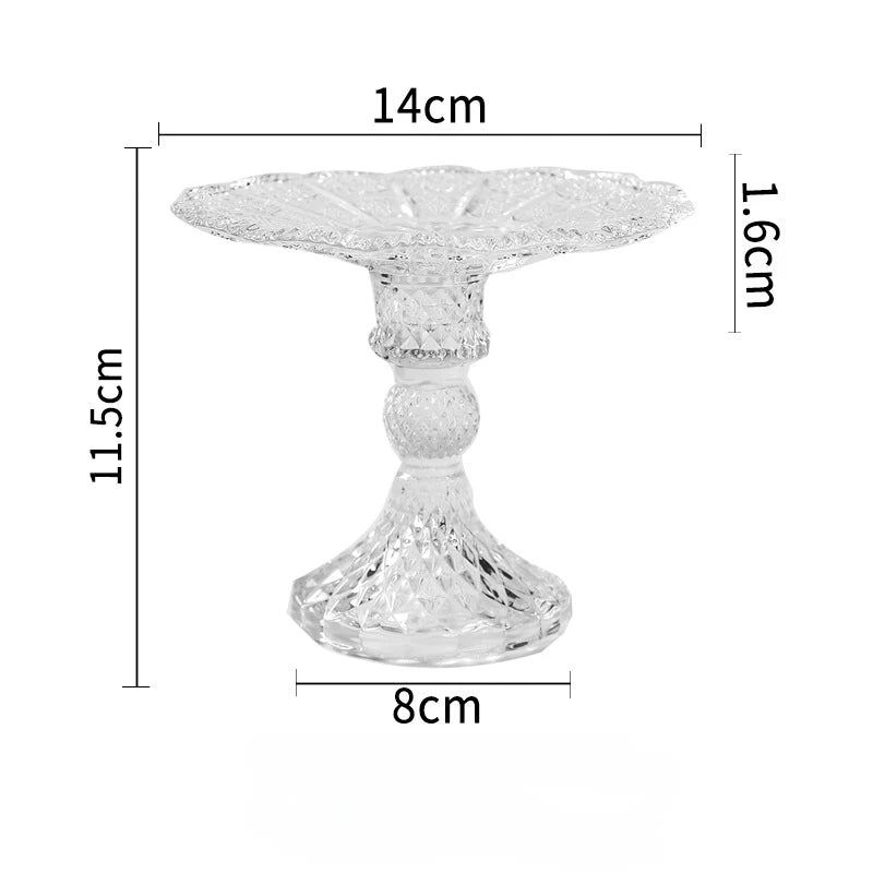 Présentoir Gâteau Cristal Verre