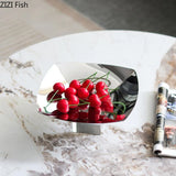 Coupe Fruits Métal Base Cristal