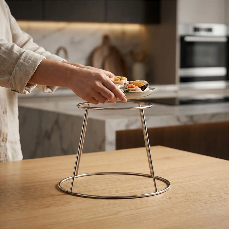 Support Plateau Buffet Inox Réglable Pro
