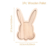 Plateau Bois Lapin Pâques