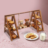 Présentoir Gâteaux Bois 3 Étages Mariage