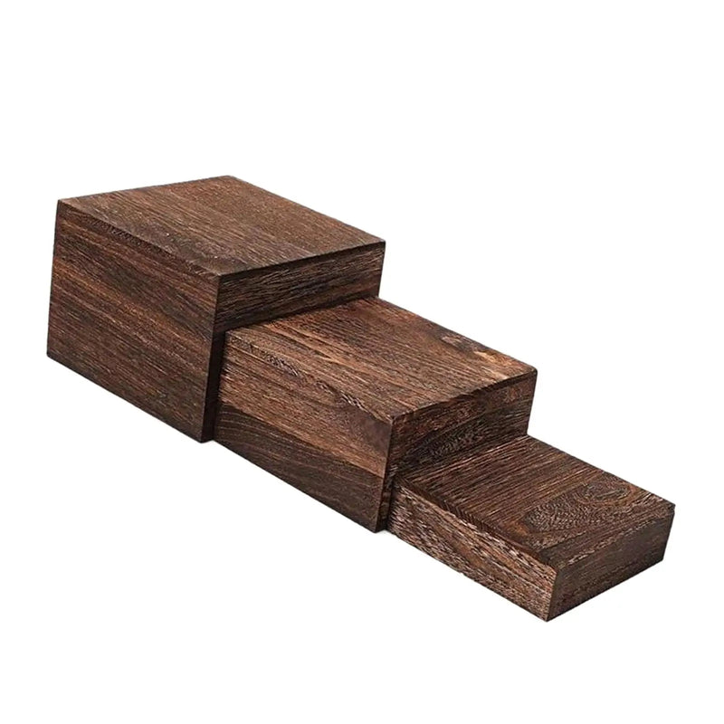 Présentoir Gâteau Bois 3 Étages Carré