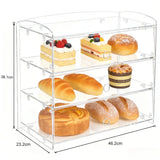 Vitrine Pâtisserie Acrylique 4 Niveaux