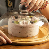 Présentoir à Gâteaux Bois Cloche Verre