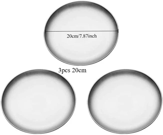Plateau de Service Inox Lot de 3