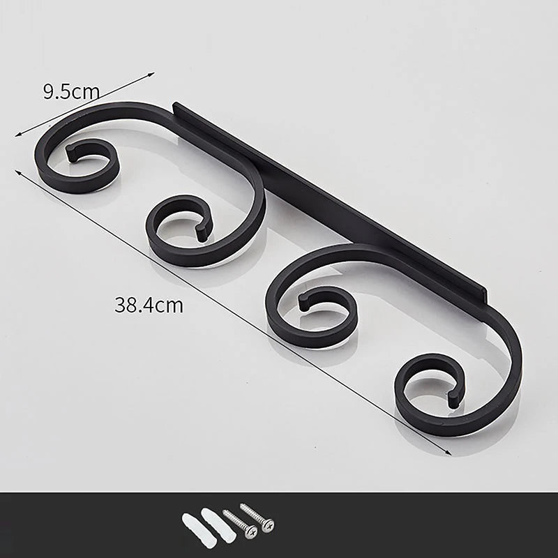 Soporte creativo para copas de vino de montaje en pared para 2/4/6 tazas, estante de almacenamiento de copas de aleación de aluminio, soporte para copas de vino para bar u hogar sin perforaciones