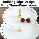 Plateau Gâteau 3 Étages Pétale
