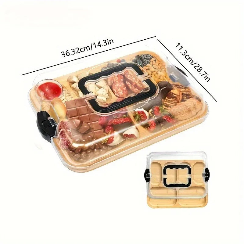 Plateau Fromage Bambou Couvercle