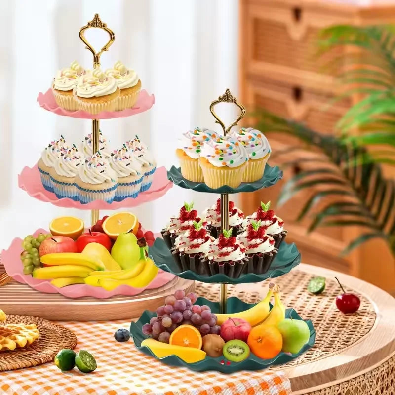 Présentoir Gâteau 3 Étages Mariage
