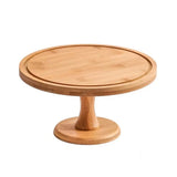 Présentoir Gâteau Bois Cloche Verre