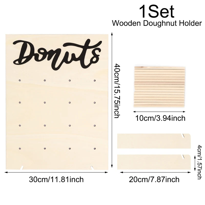 Plateau Support à Donuts Bois