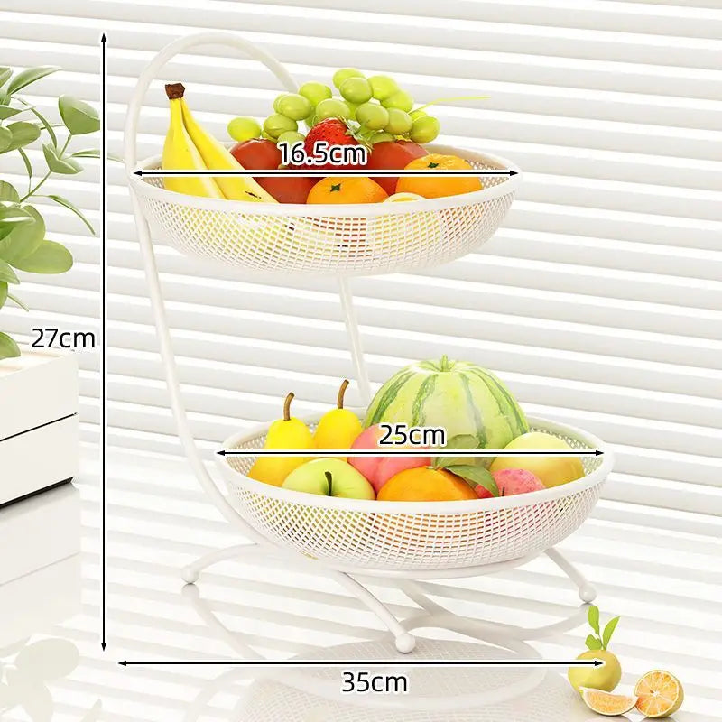 Cesta de almacenamiento de aperitivos y bandeja de frutas, estilo hogar de lujo ligero, para mesa de centro de sala de estar, caja multicapa para frutas, frutos secos y aperitivos.
