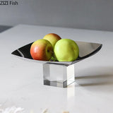 Coupe Fruits Métal Base Cristal