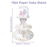 Présentoir Cupcake Papillon Violet