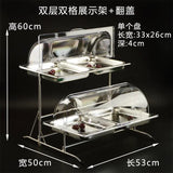 Présentoir Buffet Inox Multi-Compartiments Hôtel