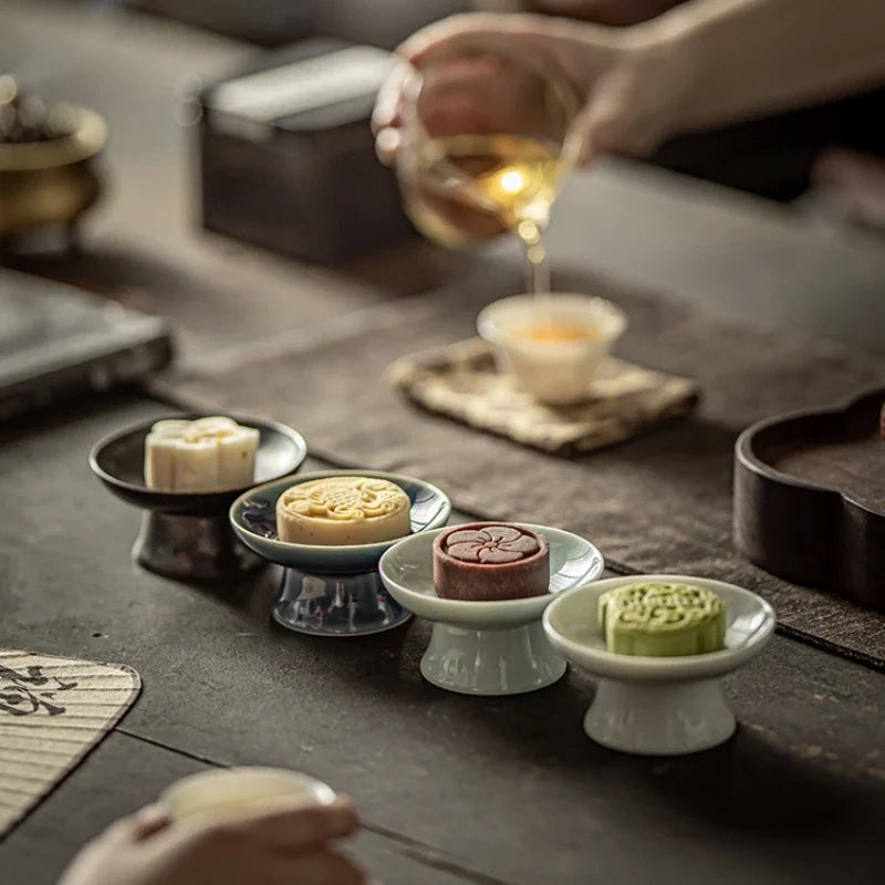 Assiette de Présentation Céramique sur Pied Mignardises