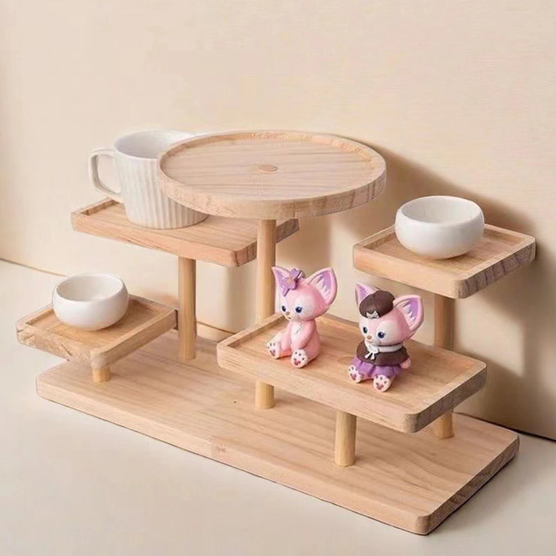 Présentoir Bois Multi-Niveaux Cupcakes