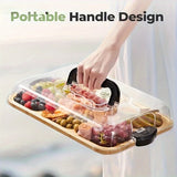 Plateau Fromage Bambou Couvercle