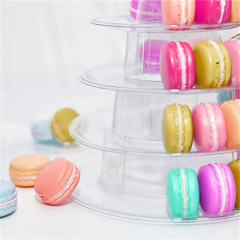 Présentoir Macarons Cupcakes PVC Mariage