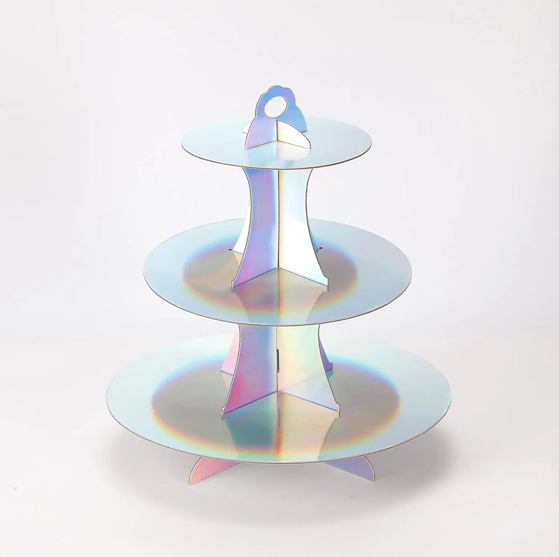 Présentoir Cupcake Carton Arc-en-Ciel