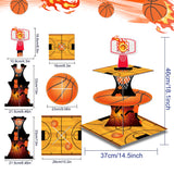 Présentoir Cupcakes 3 Étages Basketball
