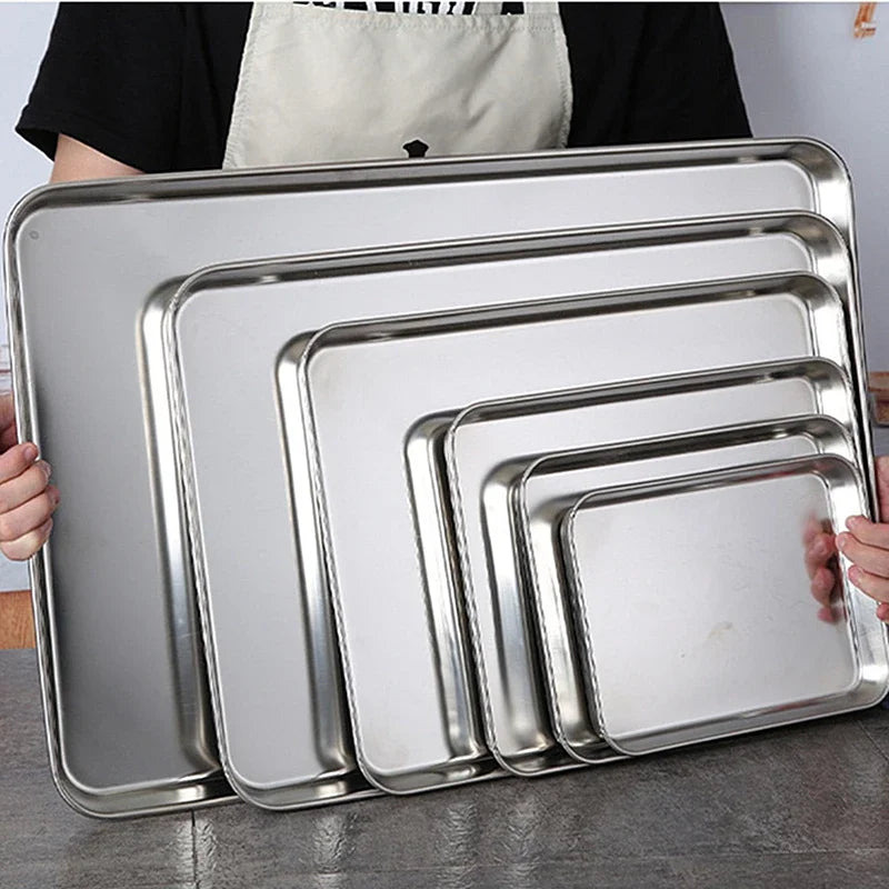 Plateau Inox Rectangle Buffet Pro