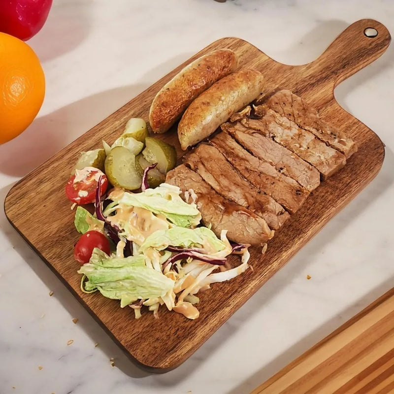 Planche à Charcuterie Carrée en Bois