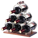 Présentoir Bouteilles Vin Bois Métal
