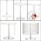 Présentoir Gâteau Rond Lustre Cristal
