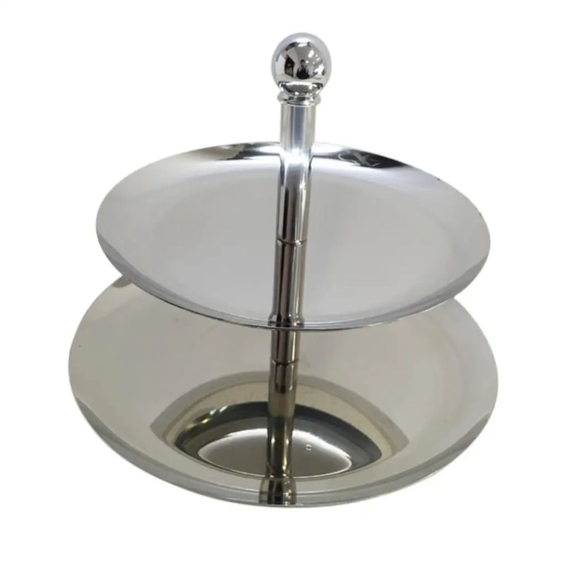Présentoir Cupcake Inox 2 Étages