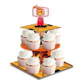 Présentoir Cupcakes 3 Étages Basketball