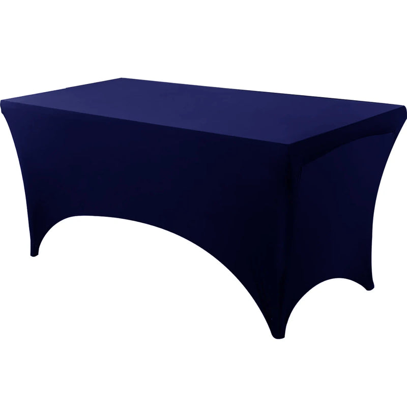 Mantel de licra ajustado, lavable y resistente a las arrugas, funda elástica rectangular para mesas de patio, ideal para eventos, bodas y fiestas
