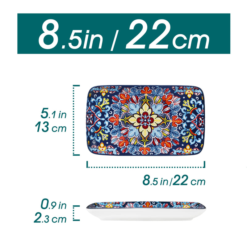 Assiettes Porcelaine Rectangulaires Service Buffet