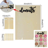 Panneau Mural Bois Présentoir Donuts