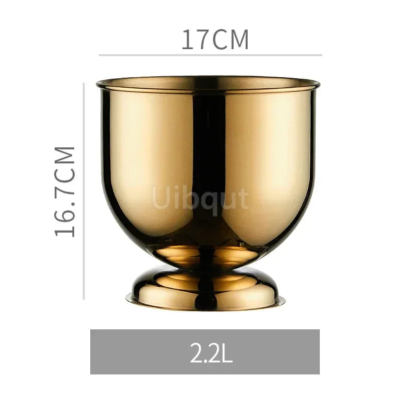 Seau à Champagne Inox Tête Tigre