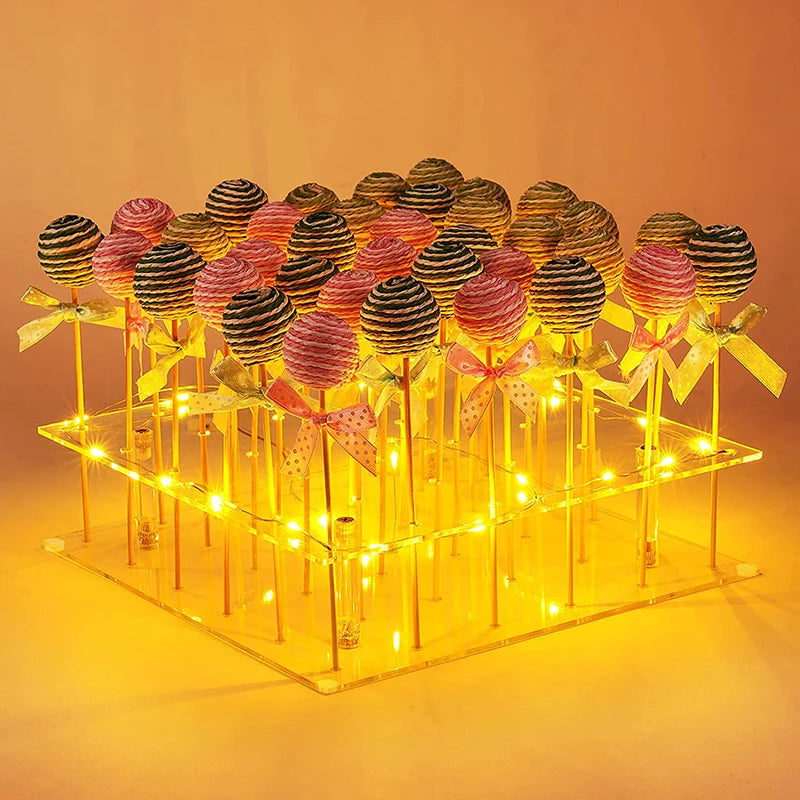 Présentoir Cupcakes Acrylique LED Mariage
