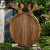 Plateau Bois Bois de Cerf Décoratif