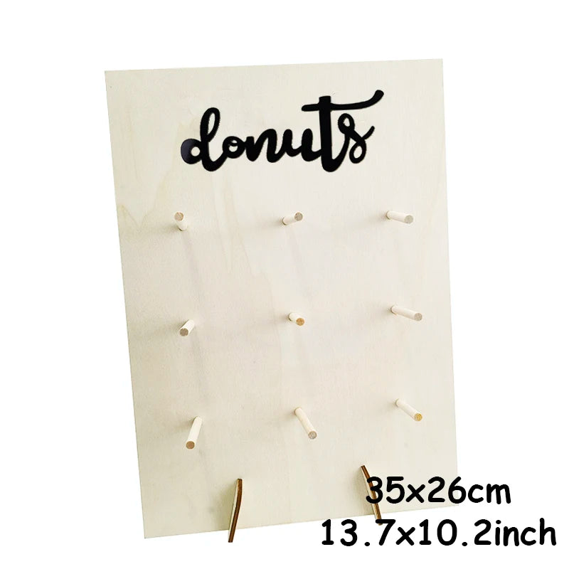 Présentoir Mural Donuts en Bois