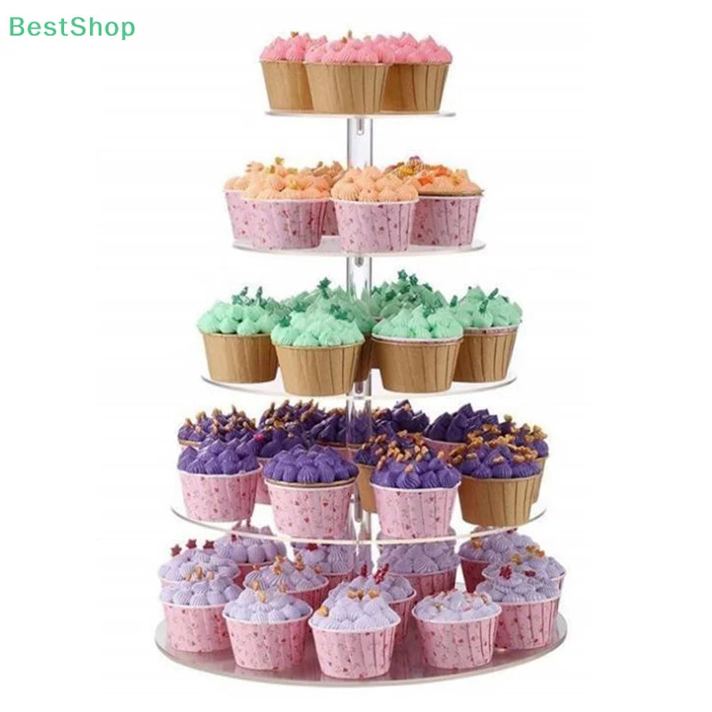 Tour Présentoir Cupcakes Mariage Acrylique