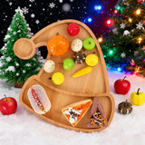 Plateau de Service Bois Motif Noël