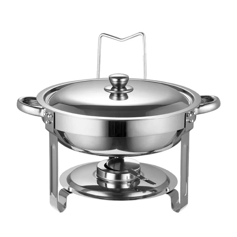 Chauffe-Plat Rond Inox 4,5 L Buffet Traiteur