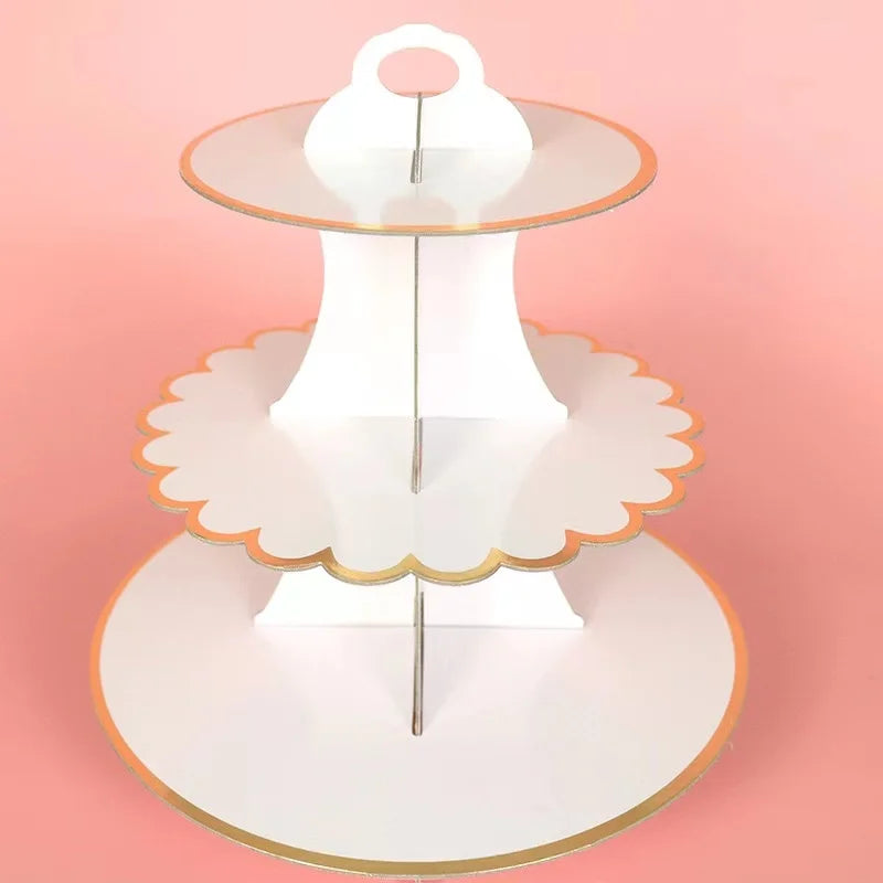 Présentoir Cupcake Carton Arc-en-Ciel