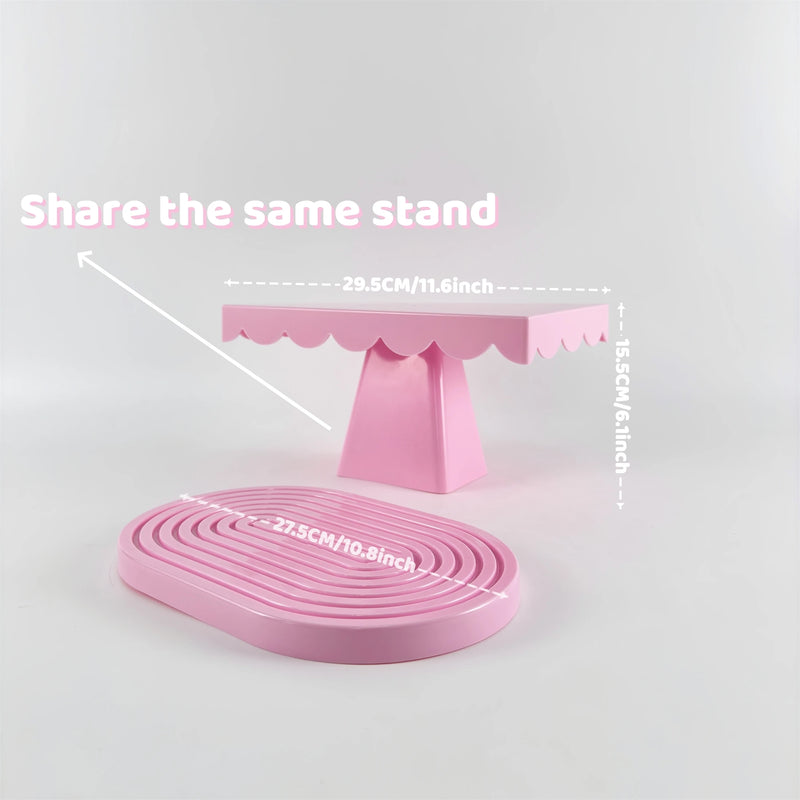 Juego de 2 soportes para cupcakes para decoración de bodas, fiestas de cumpleaños, fiestas, decoración de fiesta rosa, juego de soportes para pasteles para Navidad