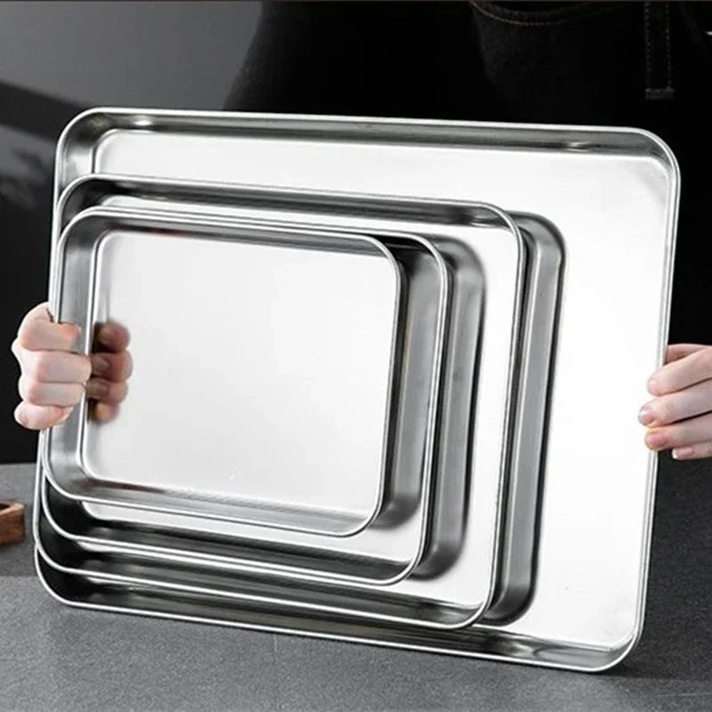 Plateau Inox Rectangle Buffet Pro