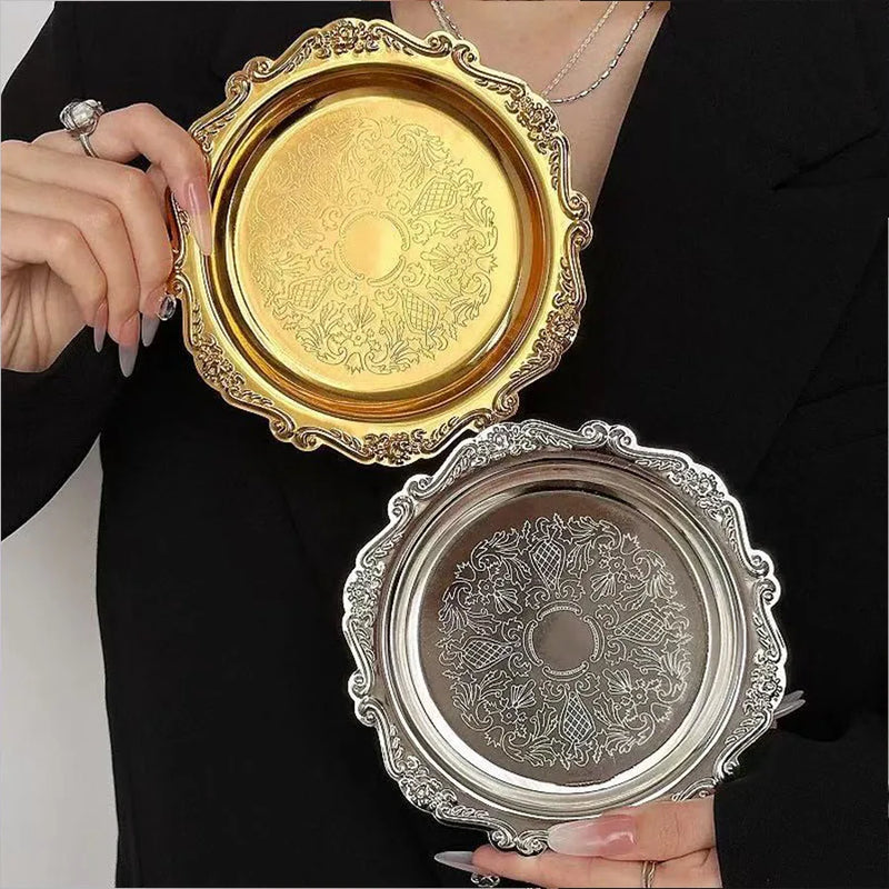 Lot 4 Plateaux Gâteaux Métal