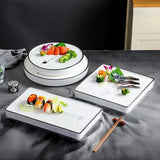 Plateau Buffet Céramique Glace Carbonique – accessoire buffet de réception luxueux