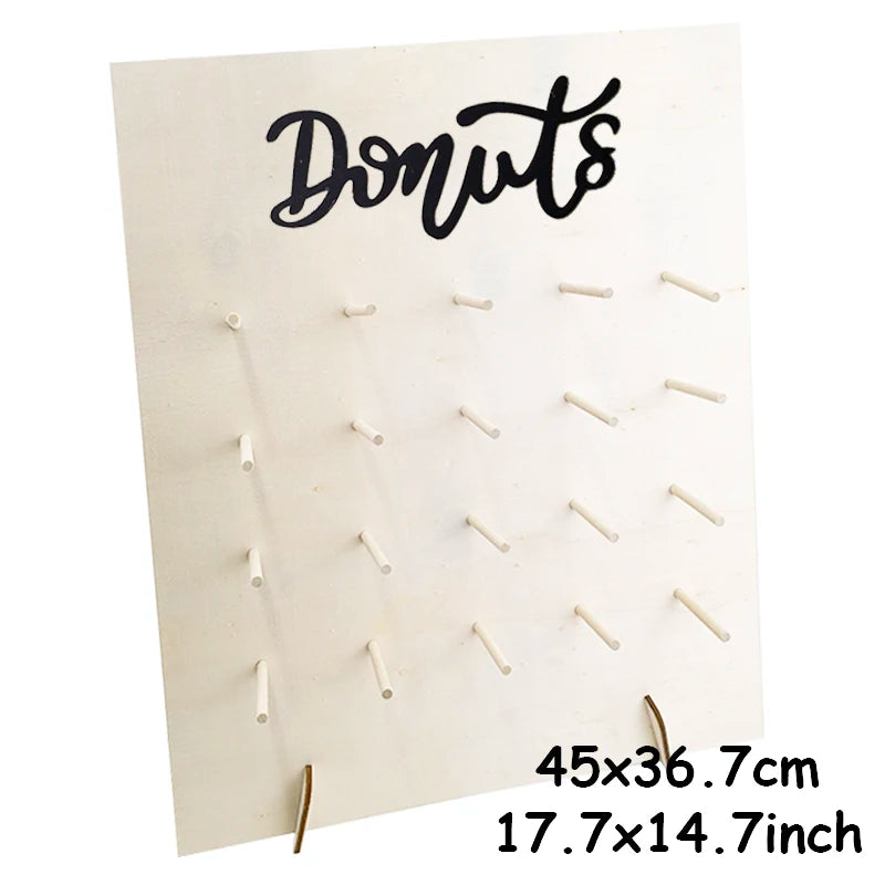 Présentoir Mural Donuts en Bois