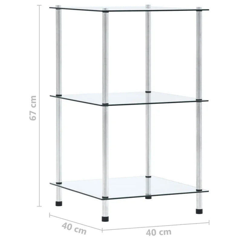 Étagère Présentoir Verre 3 Niveaux