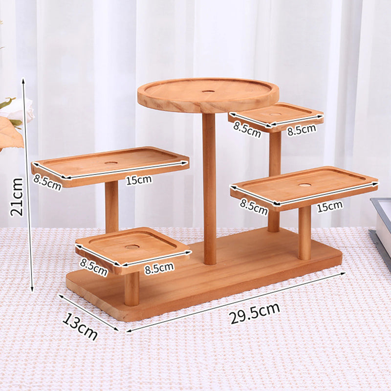 Présentoir Bois Multi-Niveaux Cupcakes